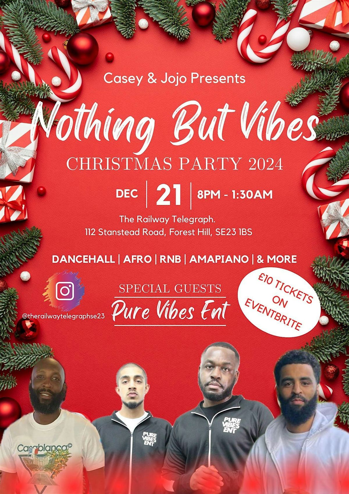 Casey & JoJo Xmas Party special guest Pure Vibes