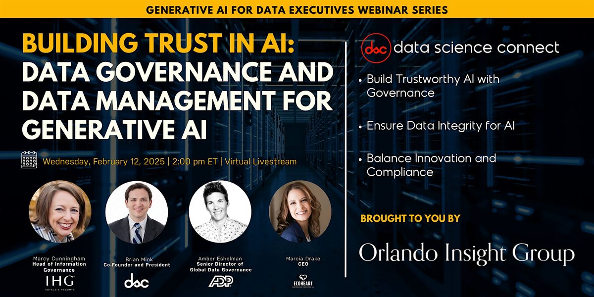 Building Trust in AI: Data Governance and Data Management for Generative AI