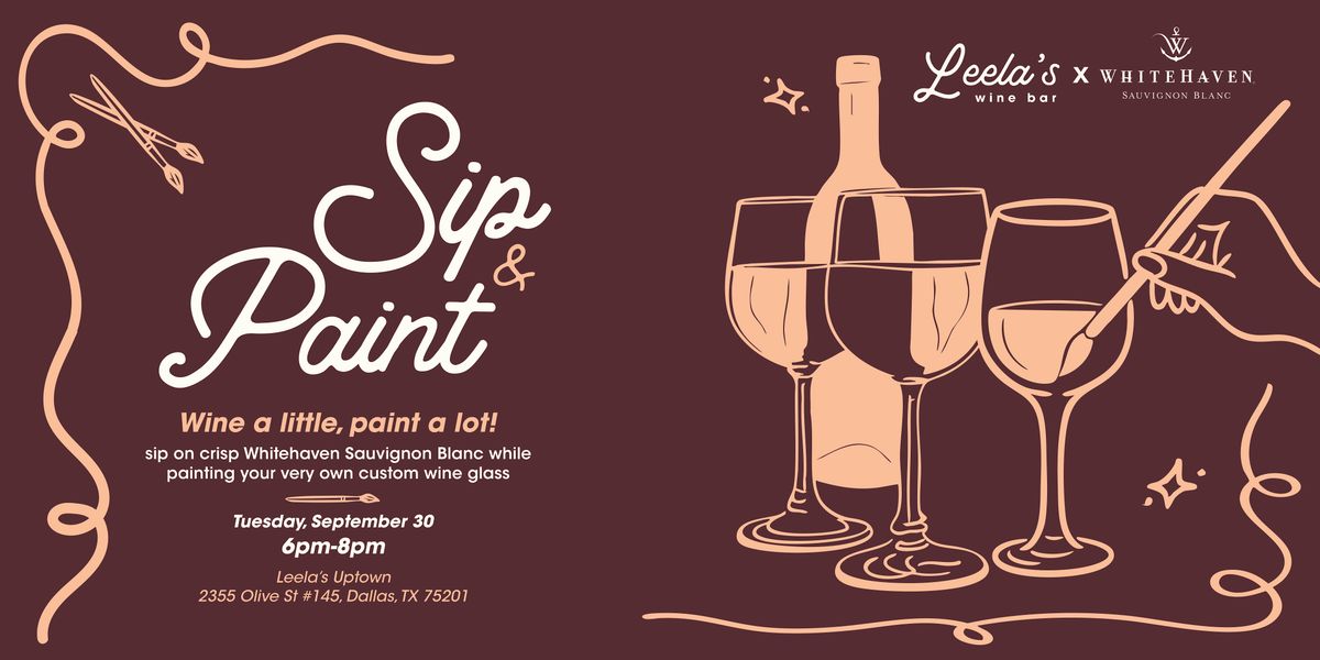 Paint & Sip at Leela's Uptown