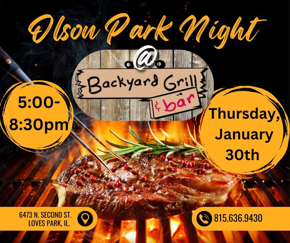 Olson Park Night @ Backyard Grill & Bar