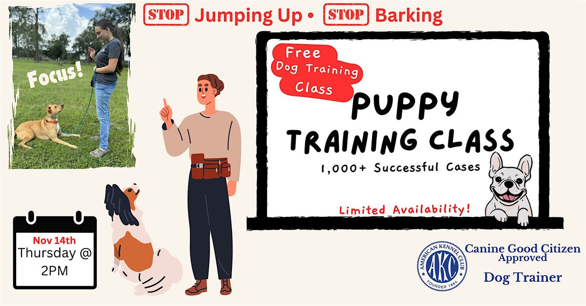 Puppy Training (FREE Dog Training Class)