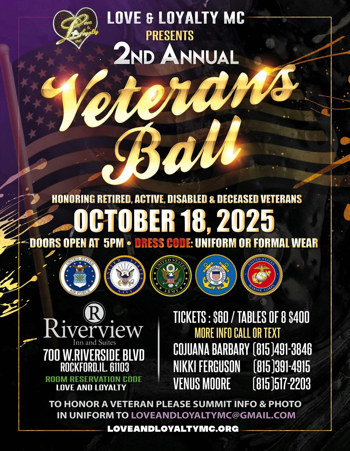 Love & Loyalty M.C 2nd Annual Veterans Ball