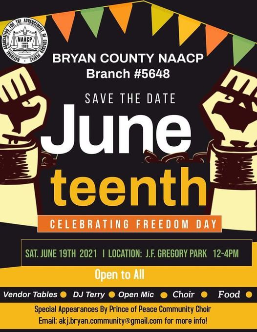 BCNAACP June Teenth Celebrating Freedom Day