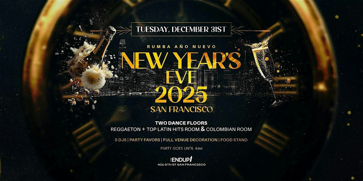 NEW YEAR'S EVE 2025 : TWO LATIN ROOMS | RUMBA SAN FRANCISCO