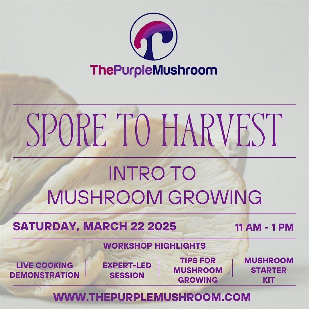 Spore to Harvest - Intro Mushroom Growing Class