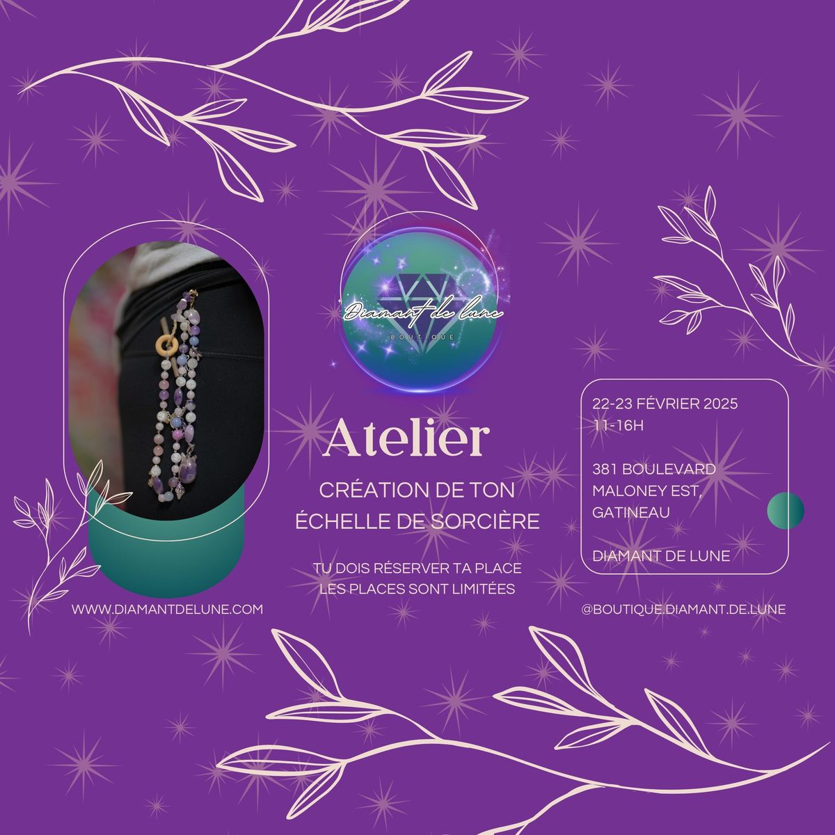 Atelier cr\u00e9ation d\u2019\u00e9chelle de sorci\u00e8re 