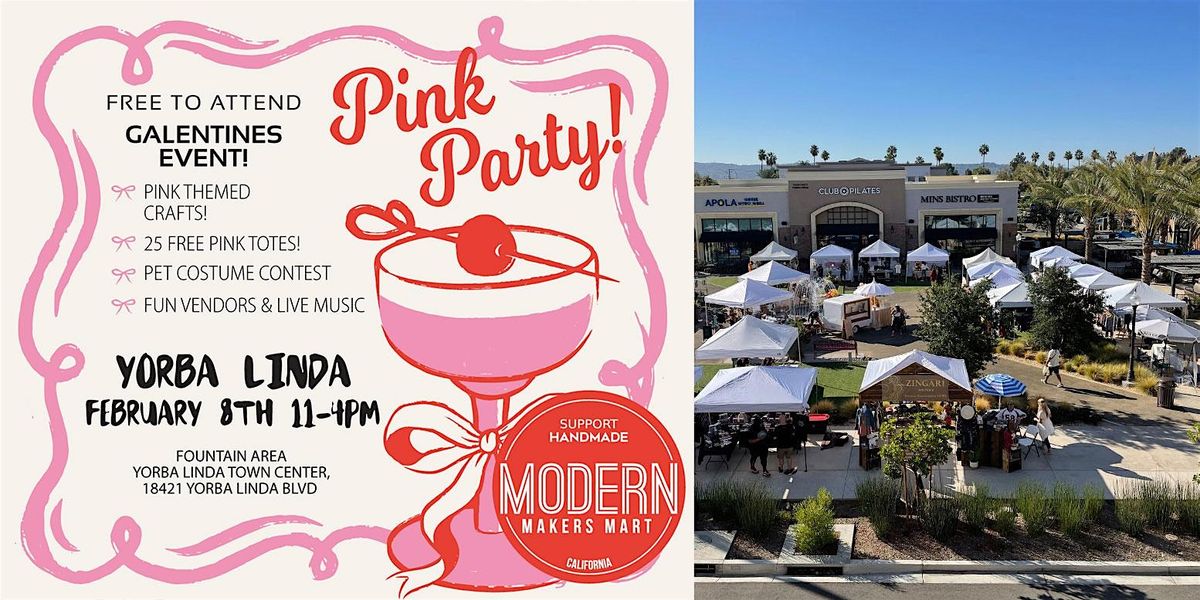 Modern Makers Mart - Yorba Linda Galentine Pink Party