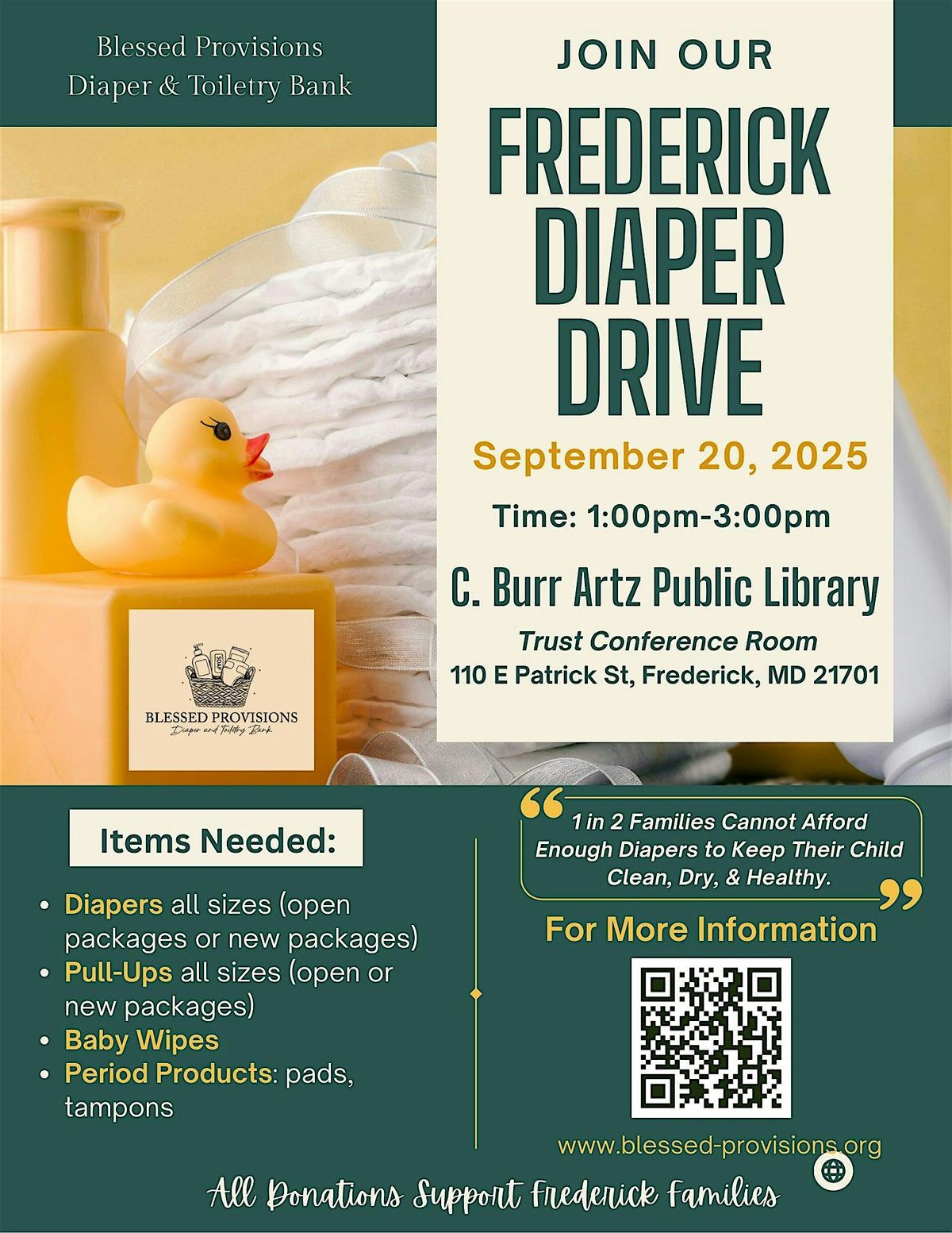 1st Annual Frederick Diaper Drive
