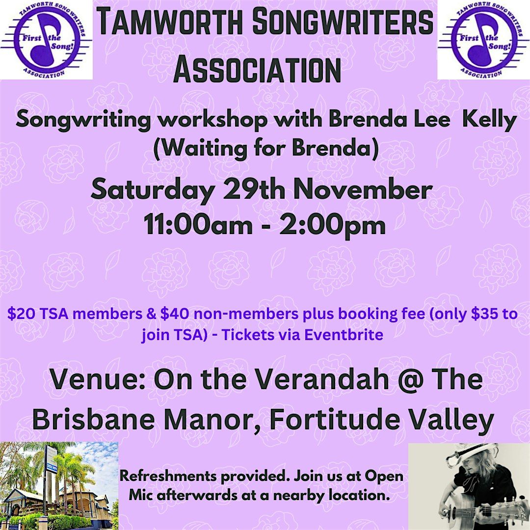 Tamworth Songwriters Association Songwriting workshop
