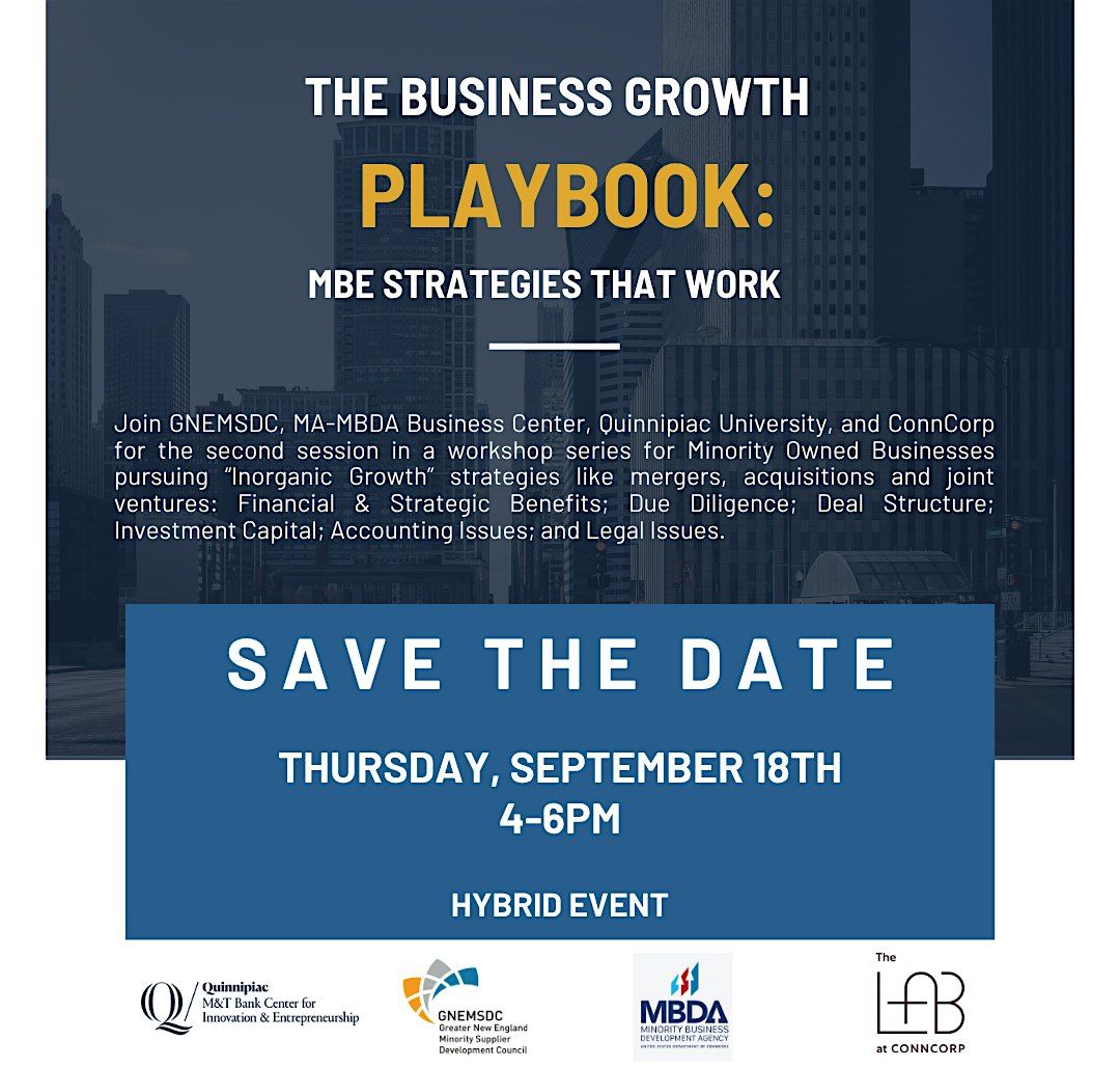 The Business Growth Playbook: MBE Strategies that Work - Session #2