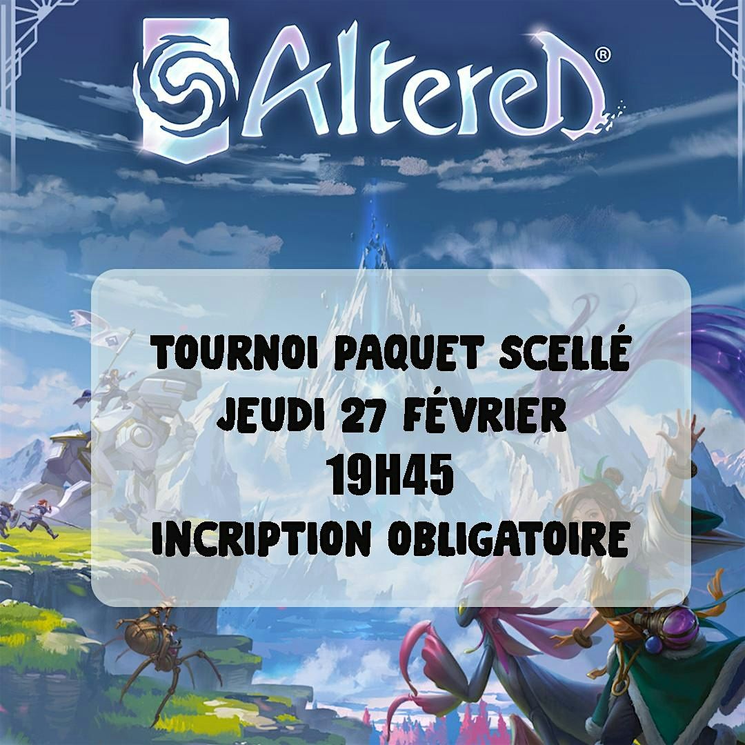 Paquet scell\u00e9 ALTERED  Epreuve du froid