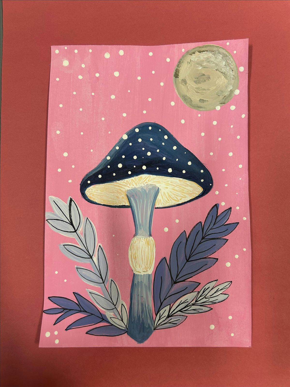 \u201cWhy was the mushroom invited to the Sip & Paint? Because he was a fungi!