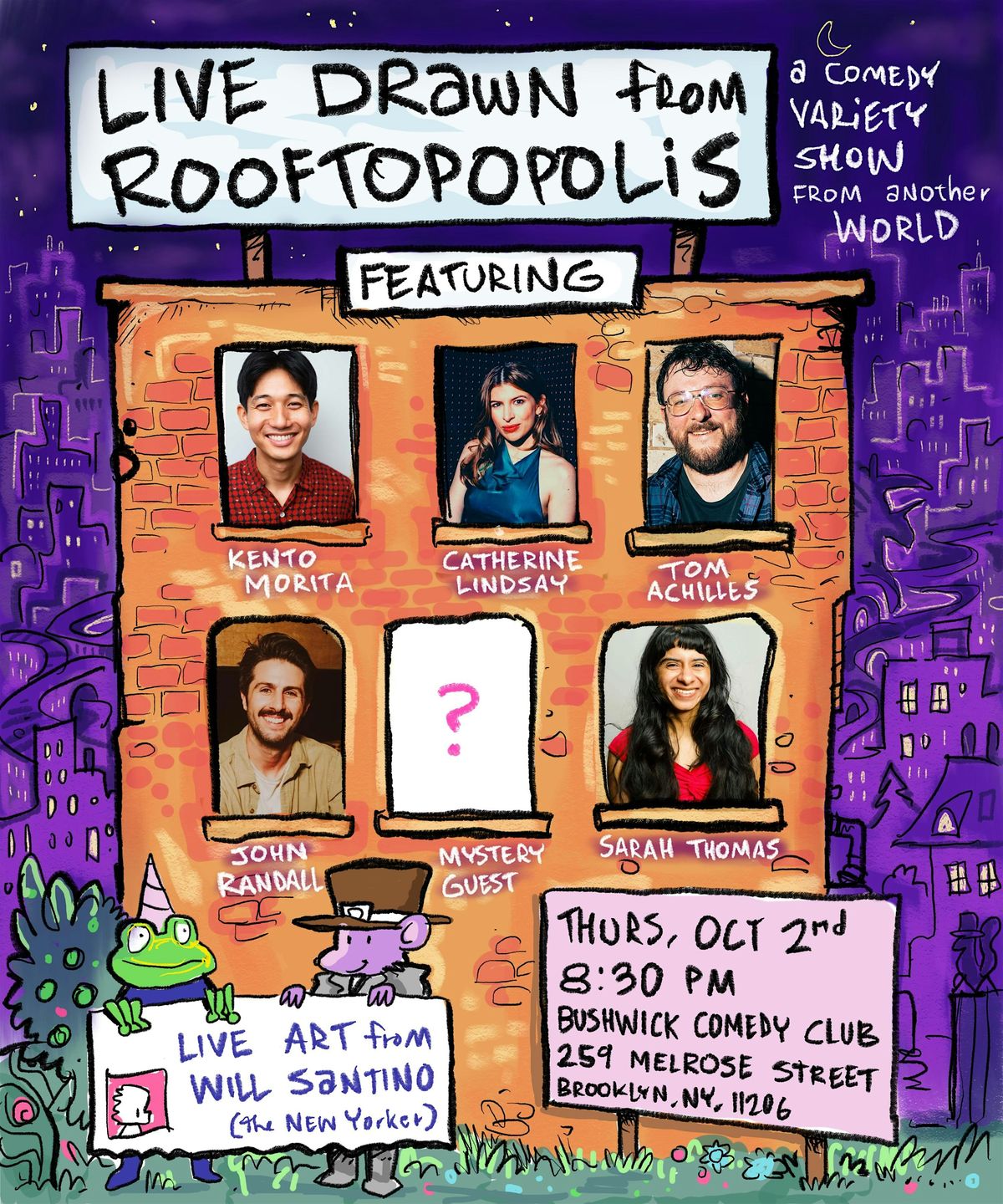 Live Drawn from Rooftopopolis: Variety Comedy Show with Live Drawings!