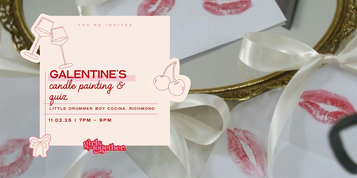 girls get together: galentine's fizz glass painting, quiz & prosecco