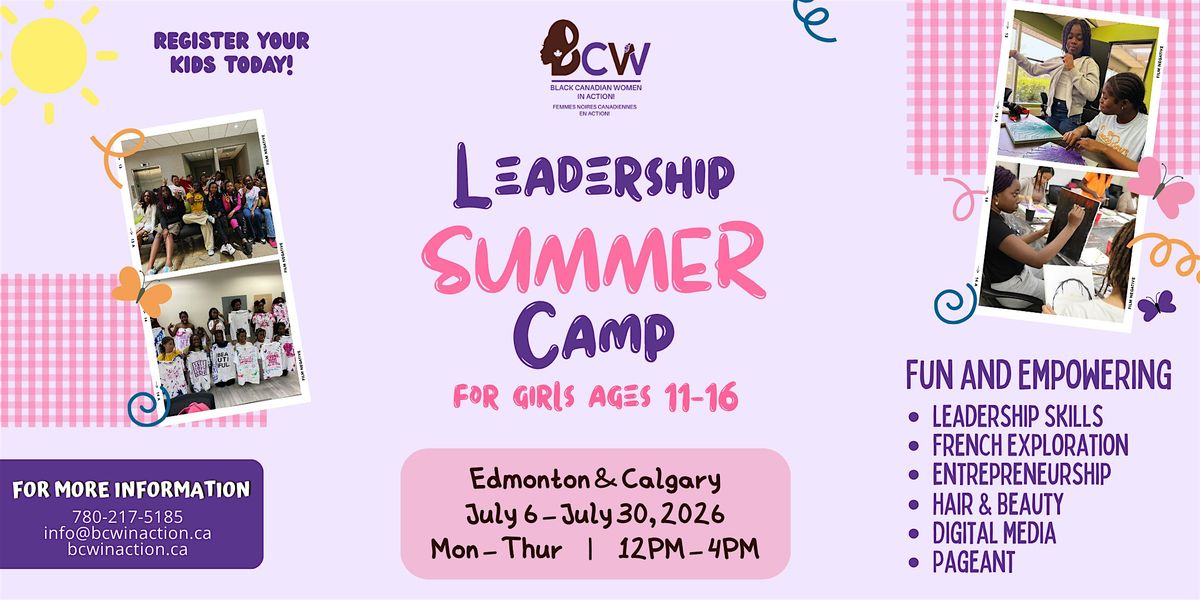 Girls Leadership Summer Camp - Calgary