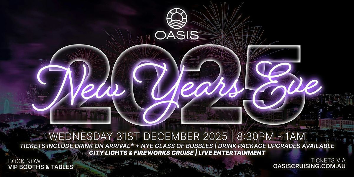 New Years Eve on OASIS - Wednesday 31st December 2025