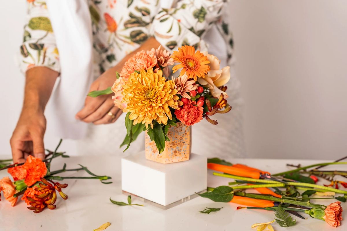 Flower Arranging Class by Sip N Bloom