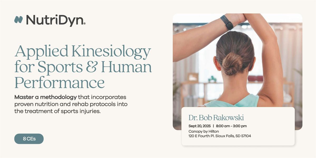 Applied Kinesiology Seminar Sports & Human Performance
