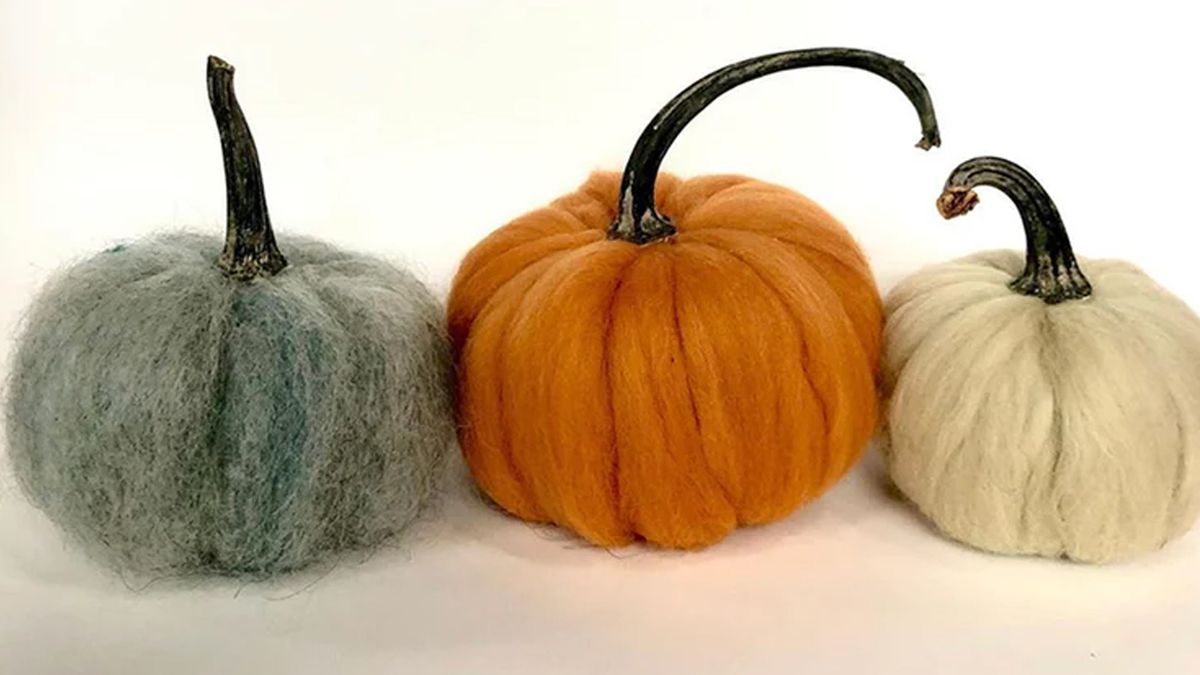 Needle Felted Pumpkins