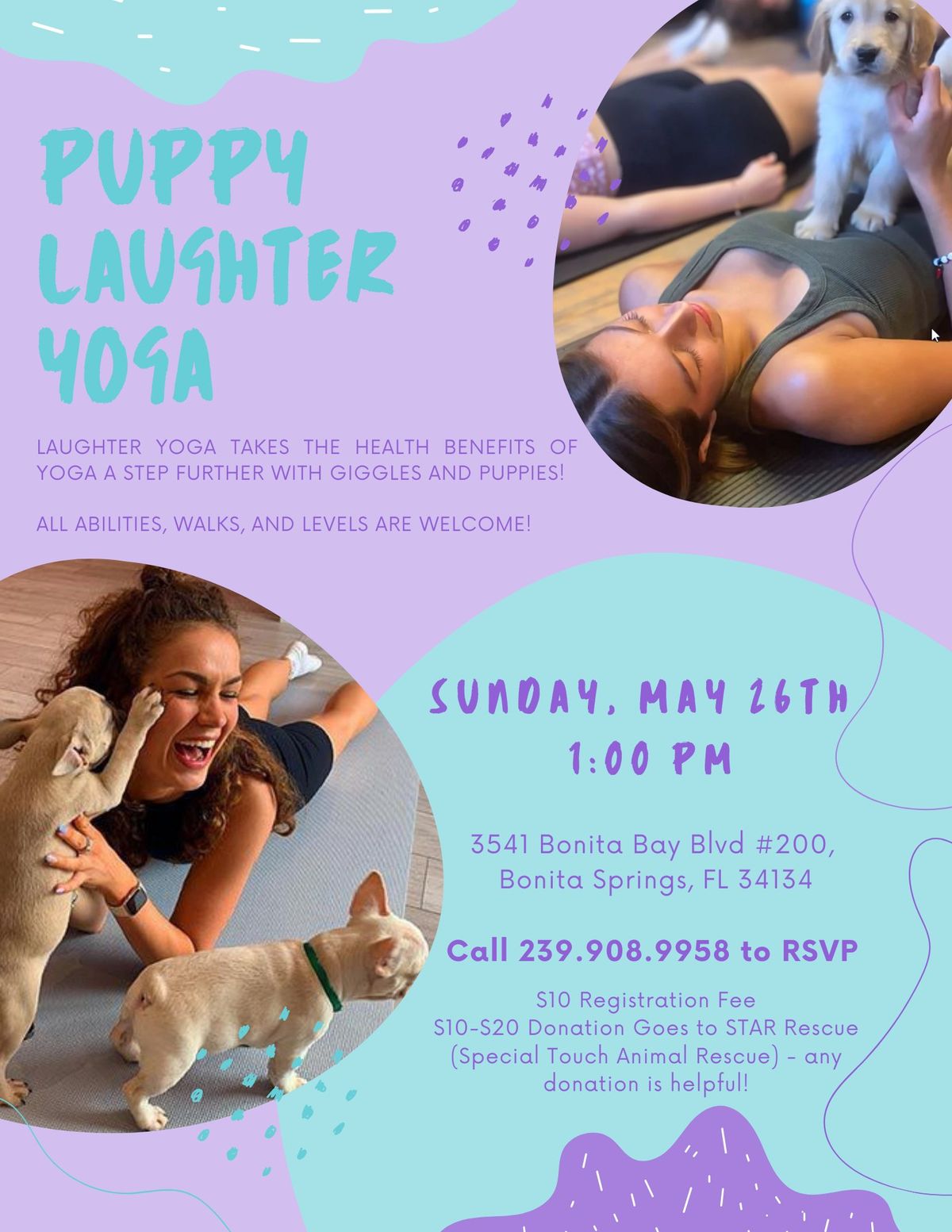 Puppy Laughter Yoga