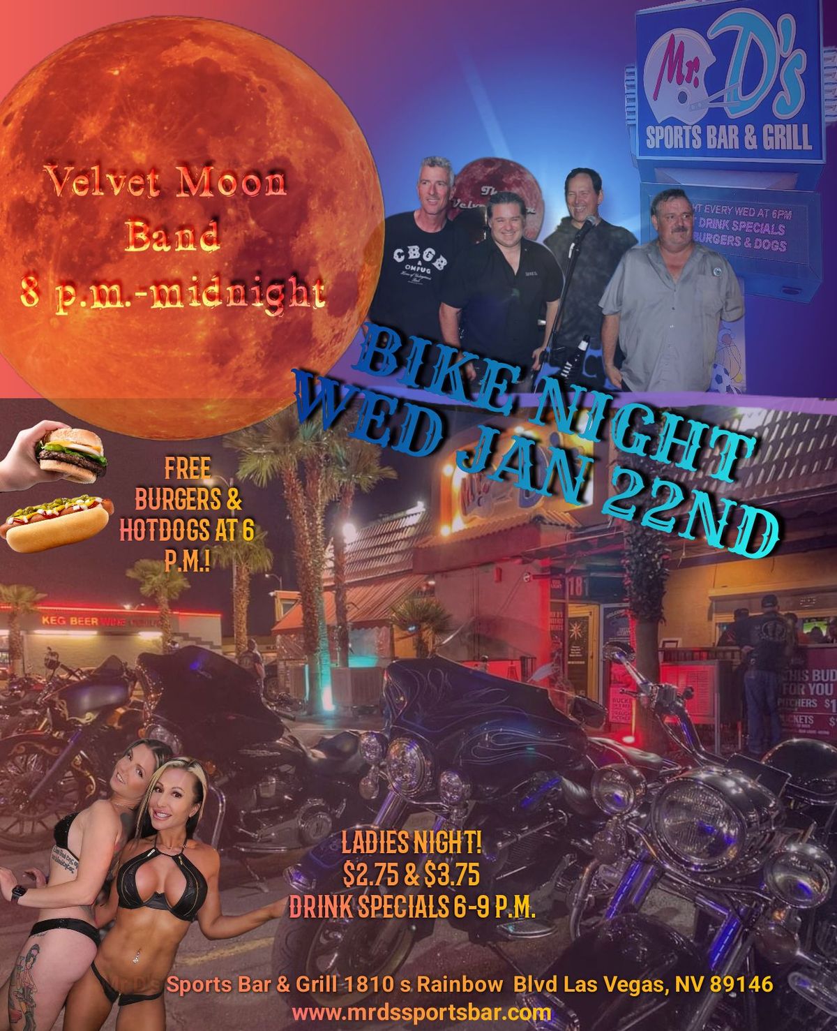 Bike Night With Velvet Moon Band! 