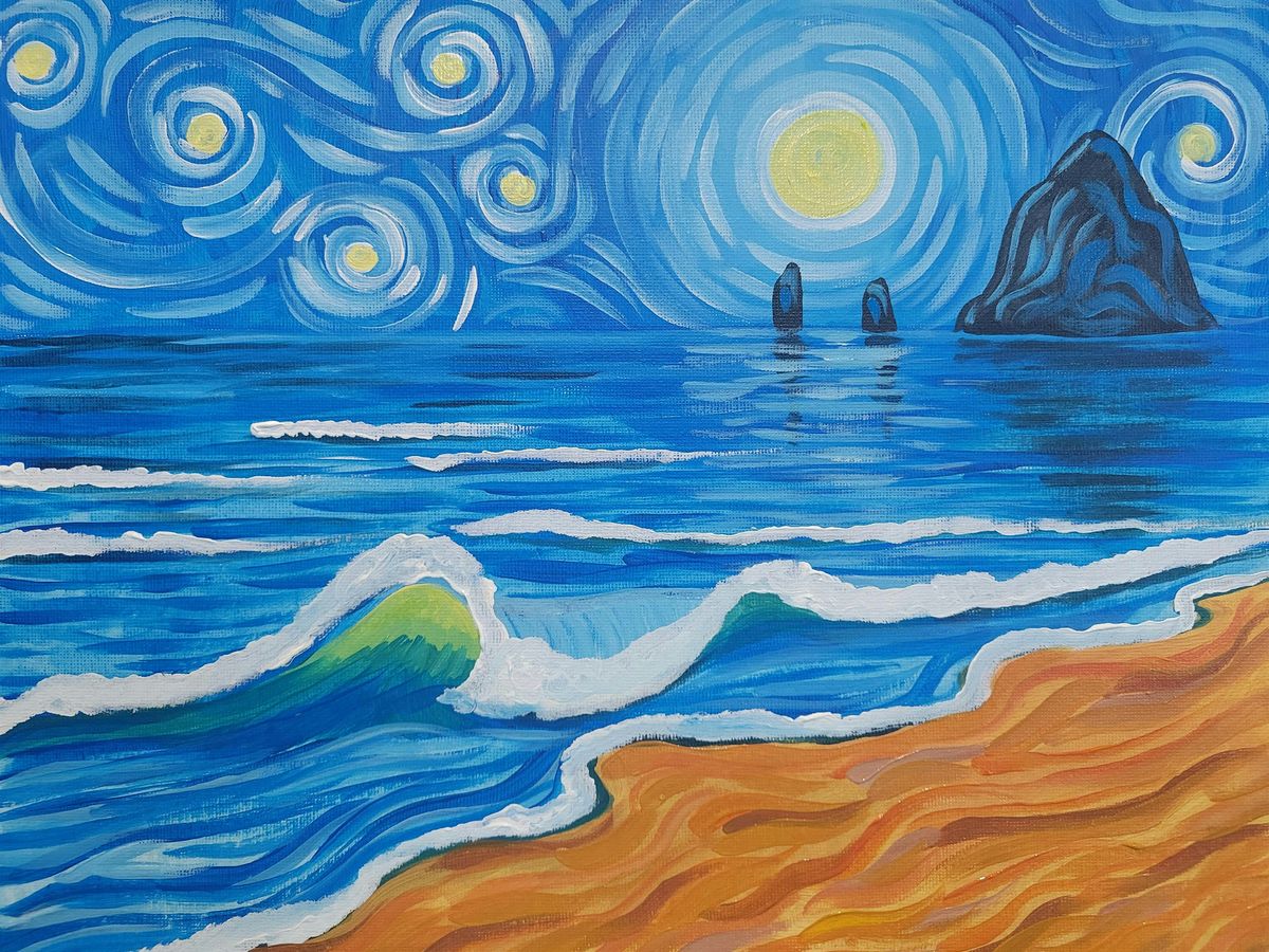 Starry Night Cannon Beach Public Paint Night *NEW VENUE!