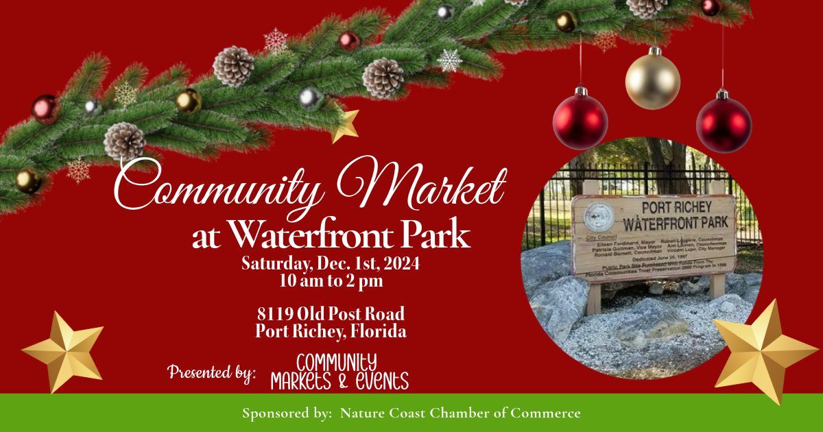 Community Market at Waterfront Park - Port Richey