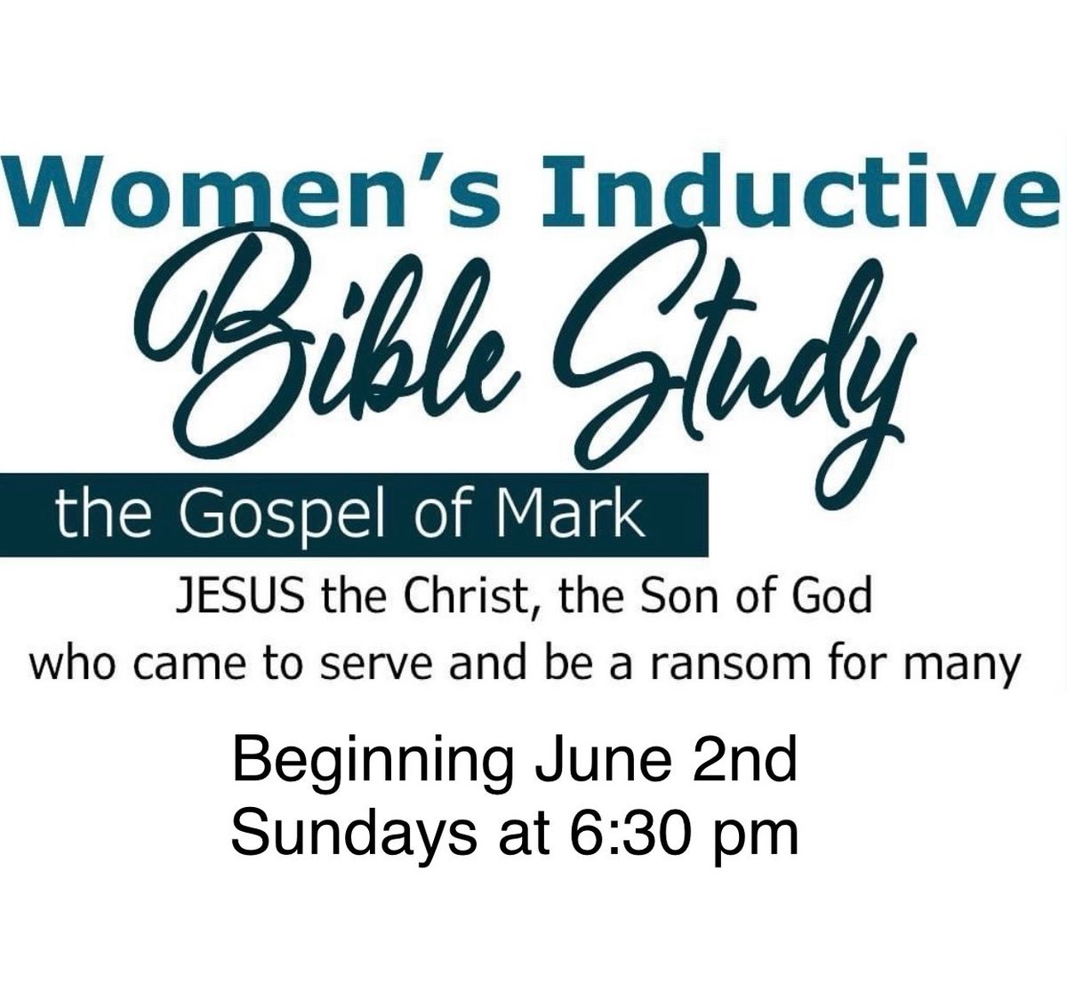 Women\u2019s Bible Study