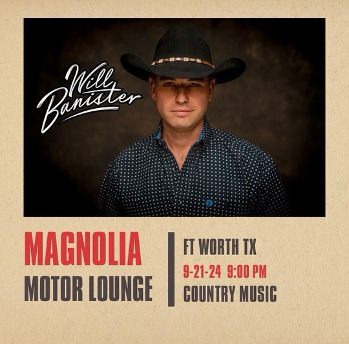 Will Banister at Magnolia Motor Lounge 