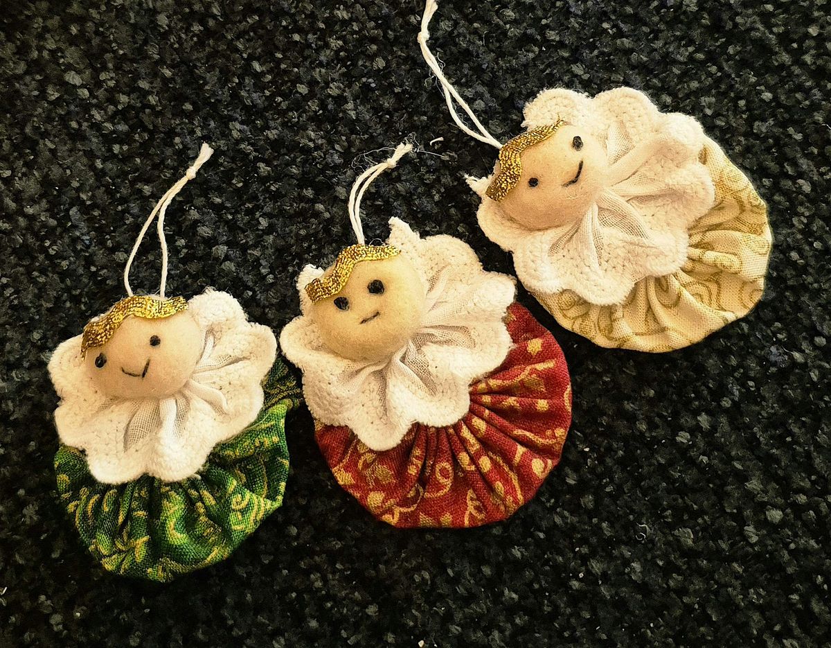 Angel bunting: Christmas Sewing Workshop