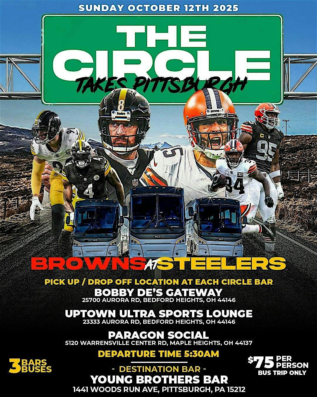 The Circle Takes Pittsburgh - Browns vs Steelers Trip
