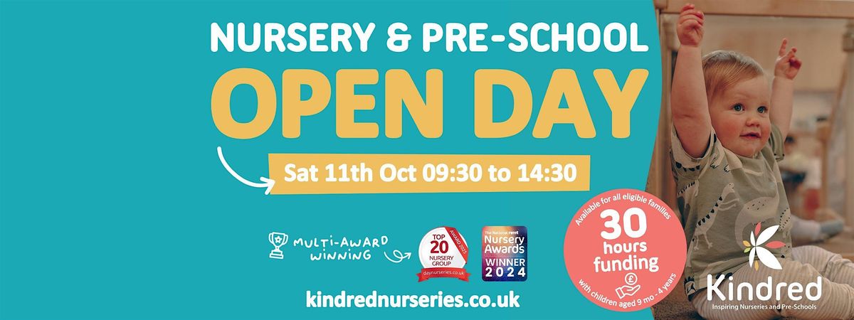 Kindred White Post Nursery & Pre-School Open Day - 11th October 2025
