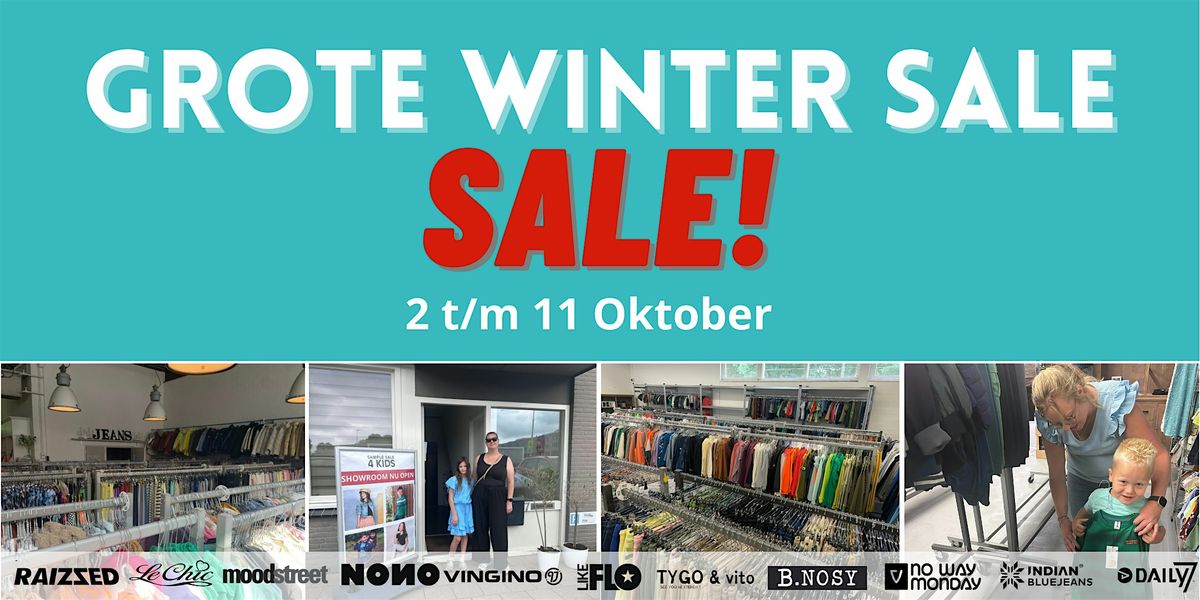 Grote Kinderkleding Winter Sale in Amstelveen  | 2 t\/m 11 Oktober