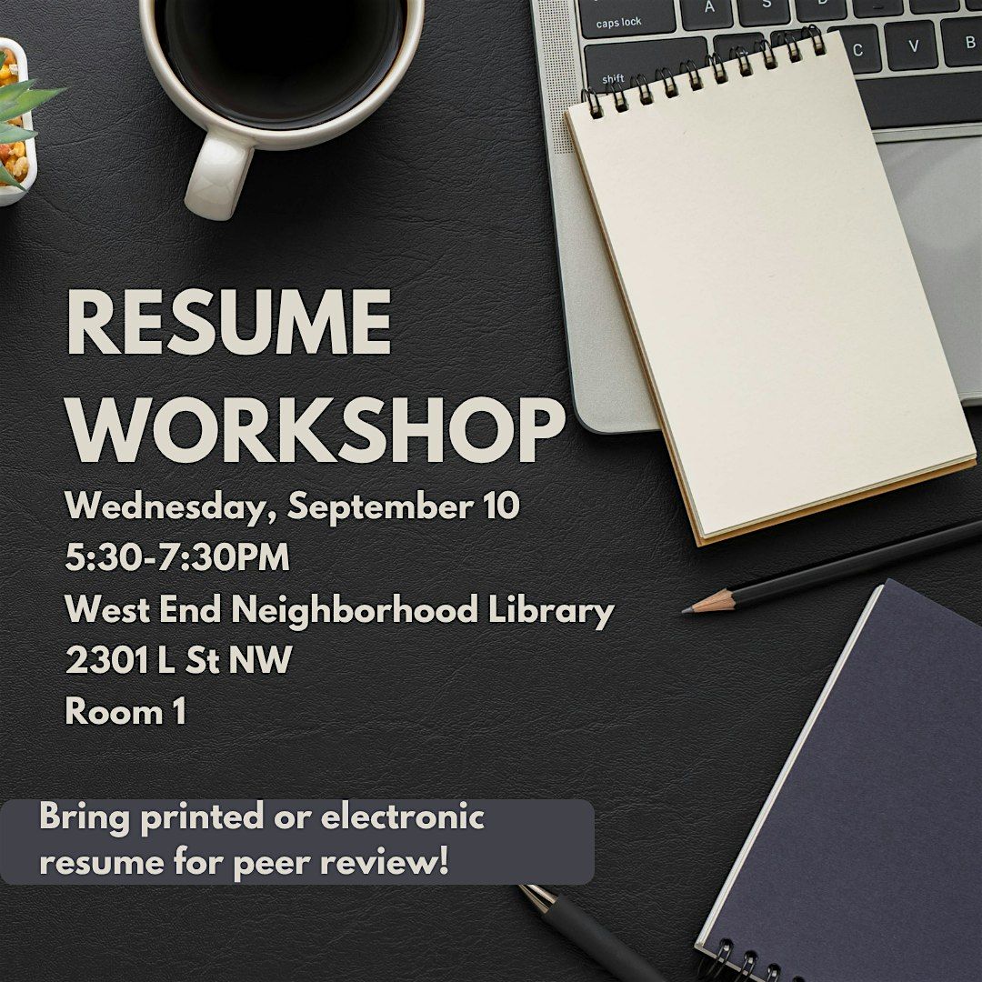 Women in Public Health Resume Workshop