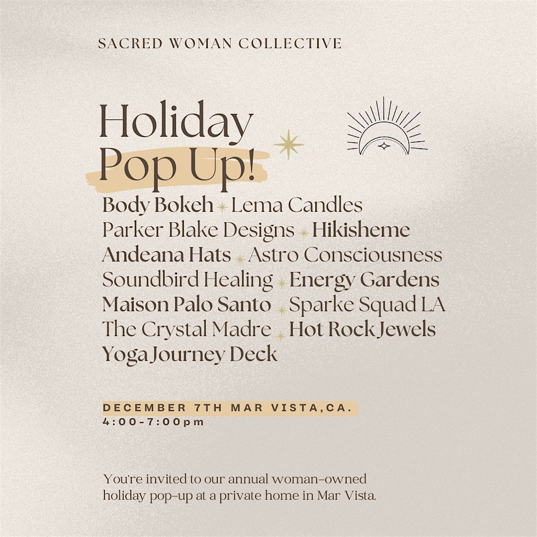 Woman-Owned Holiday Pop Up