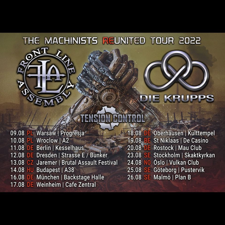 Front Line Assembly & Die Krupps "The Machinists Reunited Tour 2022" | Berlin