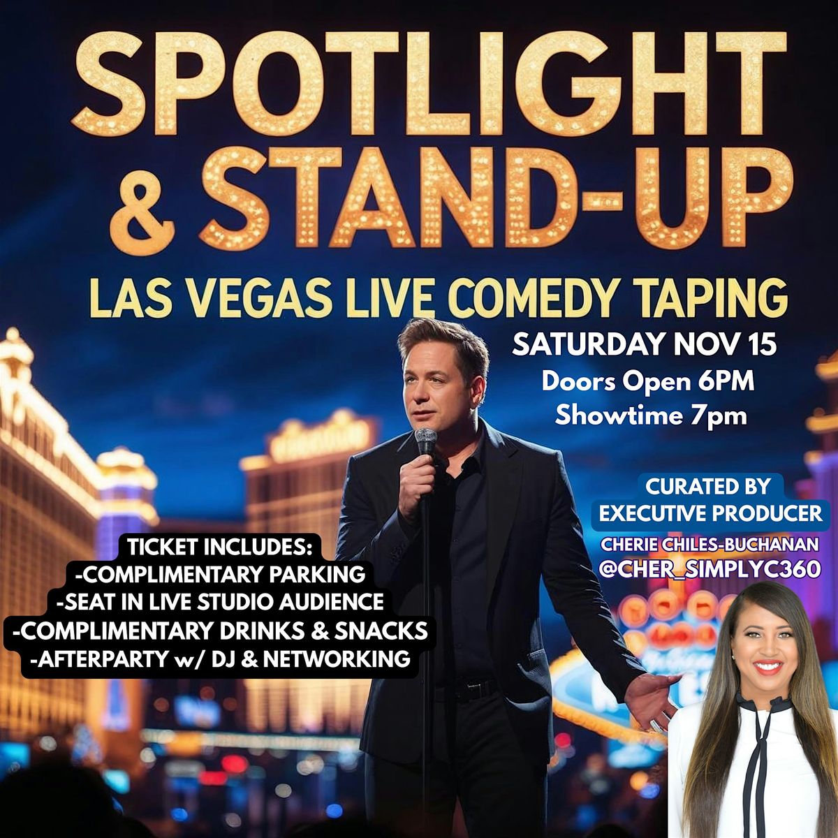 Las Vegas Live Comedy Special taping- Spotlight & Stand Up