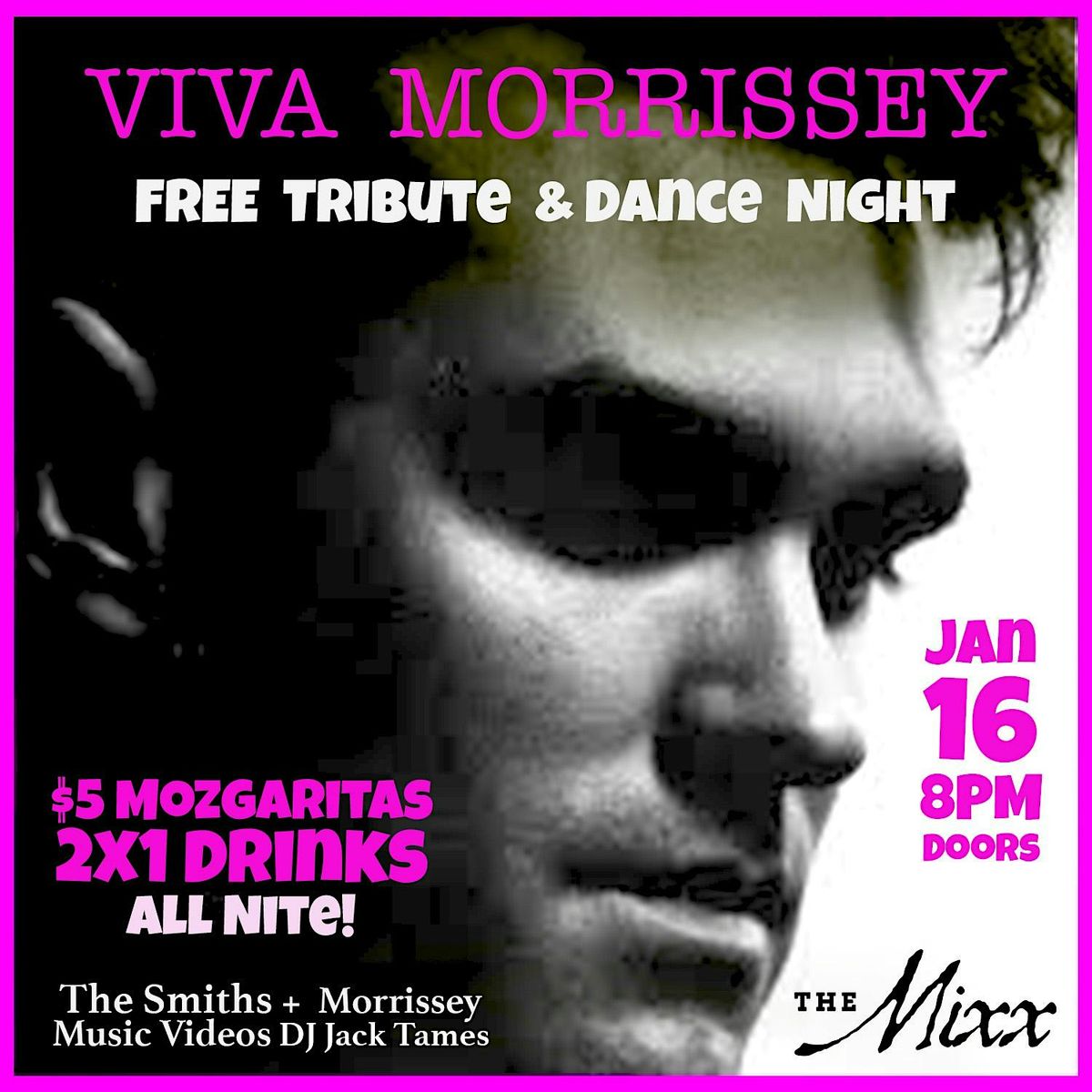 FREE MOZ NINTE, A Unique Tribute to Morrossey & The Smiths