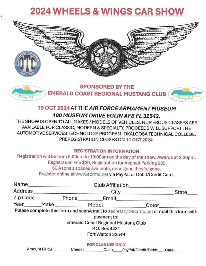 2024 Wheels & Wings Car Show