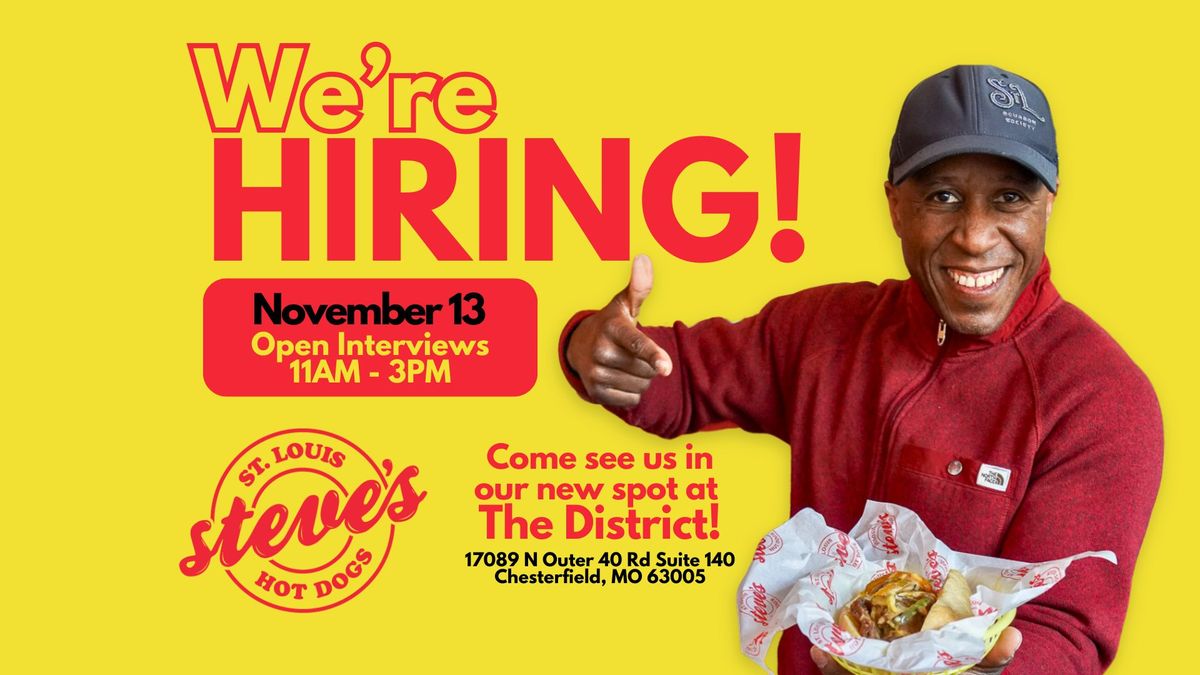 Hiring Fair at Steve's Hot Dogs in Chesterfield