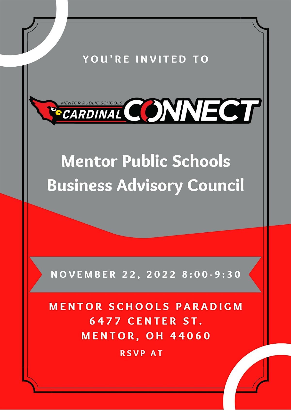 Cardinal Connect: Mentor Public Schools Business Advisory Council