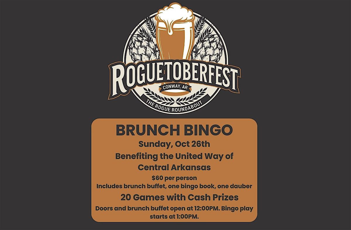 ROGUETOBERFEST BRUNCH BINGO - Benefiting the United Way of Central Arkansas