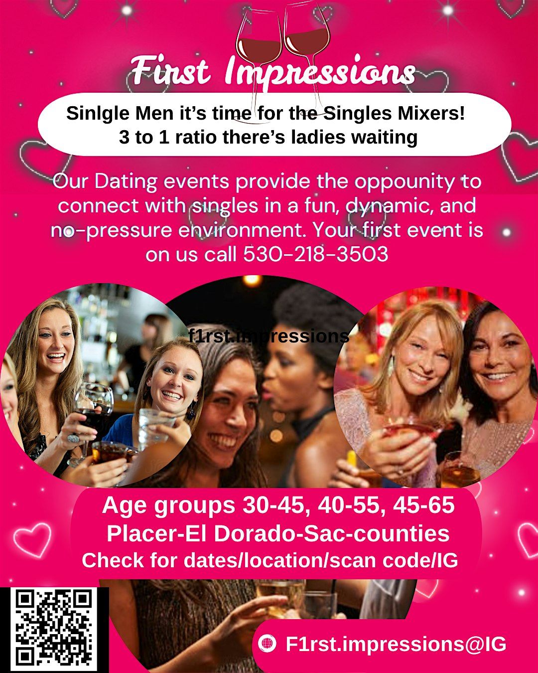 Singles Mingle MEN needed! We have a high number of women!