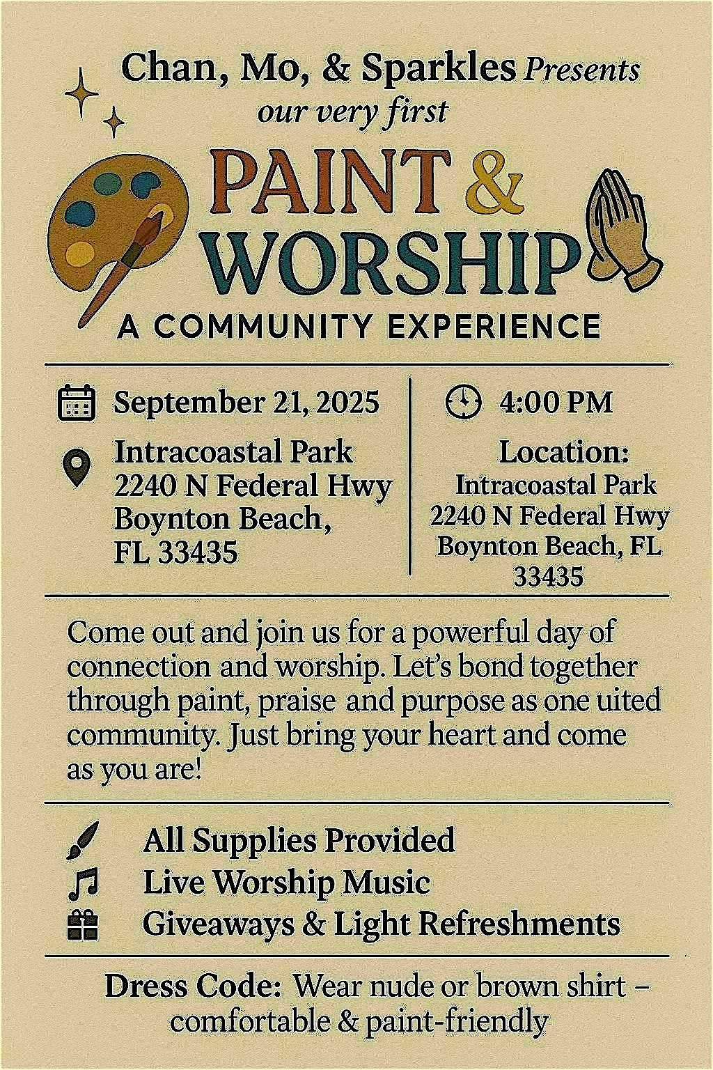 1st Semi Annual Paint & Praise