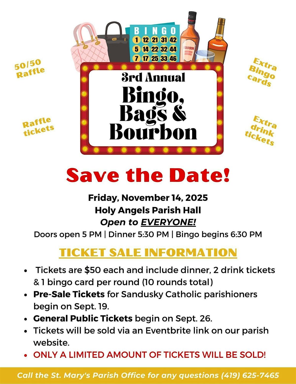 3rd Annual Bingo, Bags & Bourbon