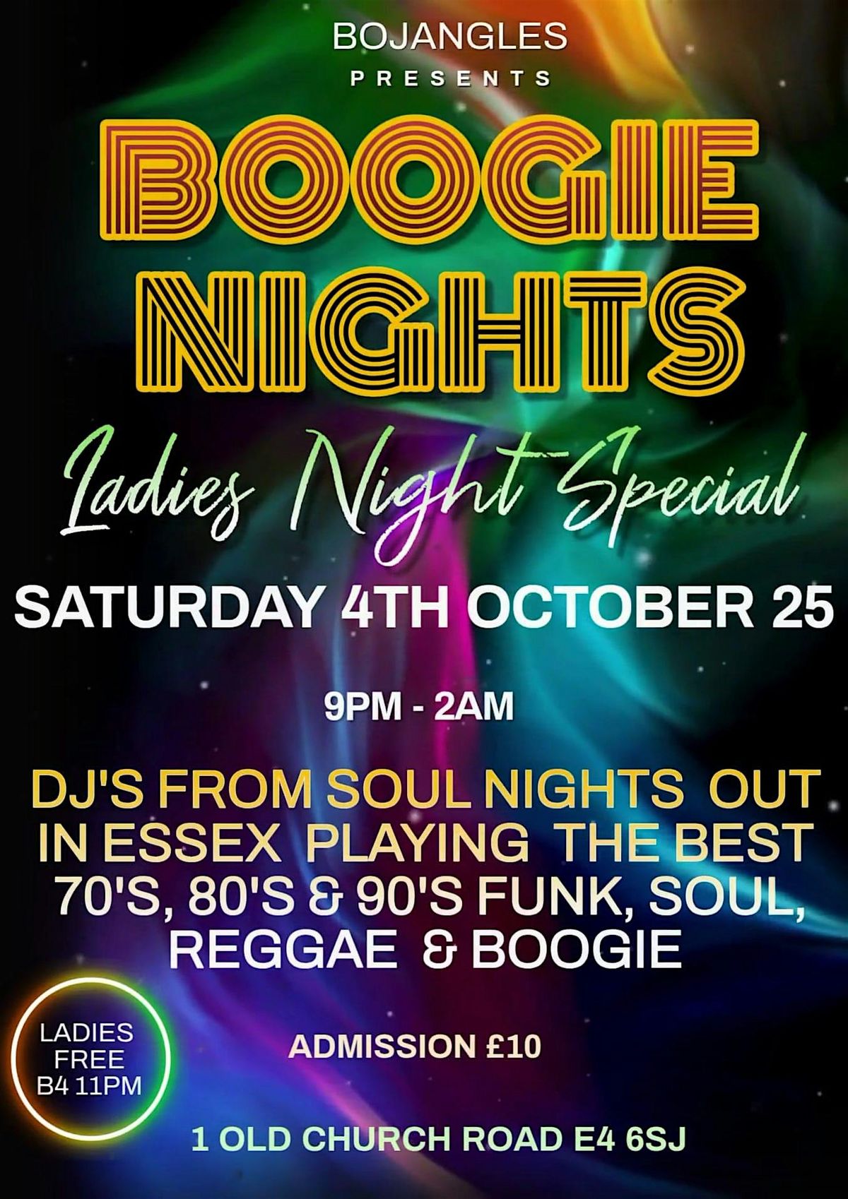 Boogie Nights at Bojangles
