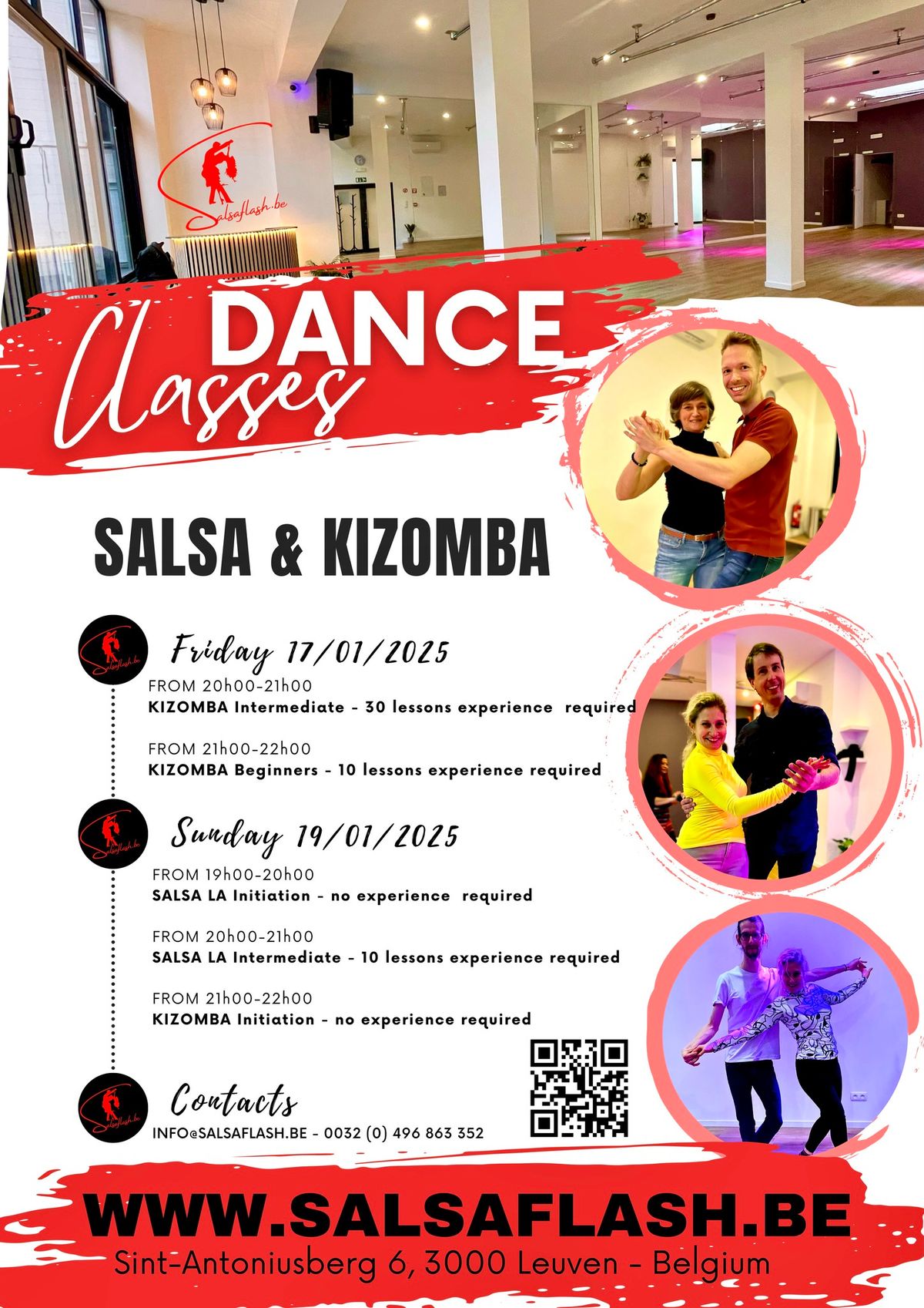 Salsa & Kizomba Lessons - January 2025