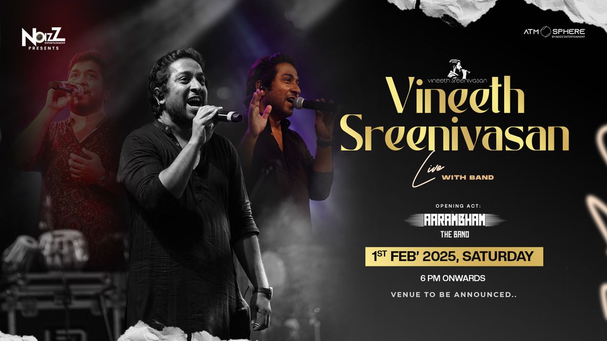 Vineeth Sreenivasan live in Concert -Bengaluru