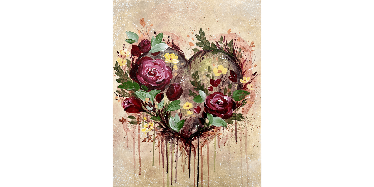 Roses from the Heart - Paint and Sip in Fishkill | Classpop!\u2122