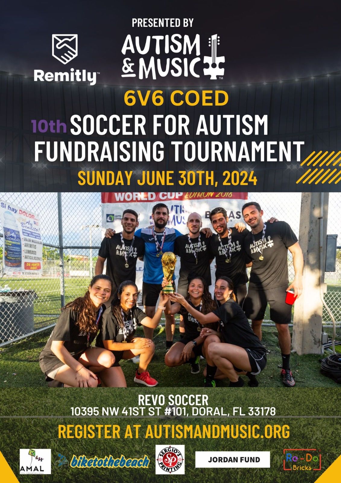 10th Soccer 4 Autism Fundraising Tournament (Miami, FL)
